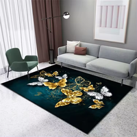 Tapis en velours cristal au design moderne, antidérapant, imprimé numériquement, pour salon, grande surface, style chinois