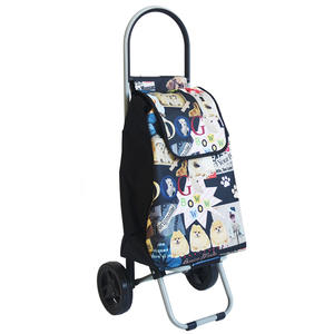 Chariot de courses pliable léger et portable Overson YY26E en résine PLA <span class=keywords><strong>avec</strong></span> sac en tissu Oxford pour le transport de marchandises et d'épicerie - Product Image 6