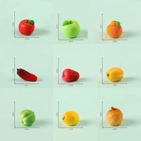 Service OEM Jouets à presser en TPR souple, Collection de 24 mini-jouets sensoriels en forme de fruits et d'aliments pour le jeu sensoriel 2026