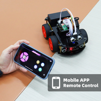 Tscinbuny 4WD Robot Car Kit Programmation Graphique APP Télécommande Infrarouge Smart Obstacle Avoidance Education Maker Boards