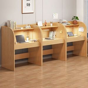 Asientos simples modernos para estudiantes, escritorio compartido cerrado individual, mesa de estudio de biblioteca, mesa de partición inmersiva, mesa de estudio - Product Image 4