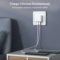 Ventas directas de fábrica, adaptador de enchufe plegable del Reino Unido, 20W, USB A + C, adaptador de teléfono, cargador PD, cargador rápido para teléfono 14 15 16 Pro Max