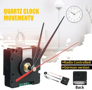DCF radio controlled clock mechanism HD1688-14mm Axis Length Radio Controlled Clock Movement Funkuhr Uhrwerk Quarzuhrwerk DIY R