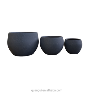 Macetas grandes grises del fabricante <span class=keywords><strong>de</strong></span> China, altas y modernas para el jardín del hogar, suelo duradero, centro comercial para plantar árboles y flores - Product Image 1