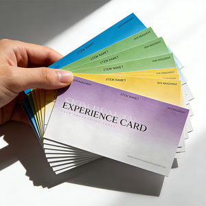 Carte de <span class=keywords><strong>rendez</strong></span>-<span class=keywords><strong>vous</strong></span> personnalisée en papier premium 85x55mm, impression anti-usure, motif lumineux, pour salon - Product Image 2
