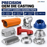 Moulage sous pression OEM en alliage d'aluminium pour boîtiers de caméras de sécurité personnalisés, du prototype à la production en série