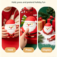 Jouet Squishy Père Noël Mignon à Succès – à Presser et à Jouer pour Soulager le Stress, Rebond Lent, Cadeau de Noël Portable, Cadeaux Père Noël
