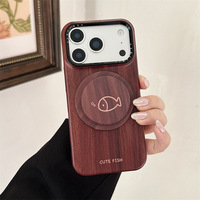 Étui à motif Marvel pour iPhone 14/13, étui à couverture complète compatible avec support en forme de poisson