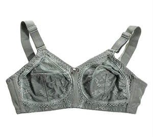 <span class=keywords><strong>Reggiseno</strong></span> in Nylon di grandi dimensioni senza spugna Sexy in pizzo trasparente traspirante modello solido <span class=keywords><strong>reggiseno</strong></span> di pizzo imbottito - Product Image 5