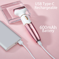 Rasoirs électriques 4 en 1 pour femmes, tondeuse électrique rechargeable pour le visage, les bras, le corps, les jambes, les aisselles, le bikini