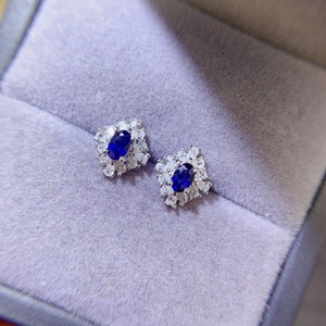 Boucles d'oreilles à quantité minimale de commande basse classiques <span class=keywords><strong>CMA</strong></span> Vintage plaqué or saphir naturel pour femmes fête de mariage - Product Image 5