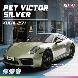 Film de protection automobile PET Victor Silver, film vinyle pour voiture, rouleau de papier métallique brillant avec canaux de libération d'air, film de protection pour voiture - Product Image 1
