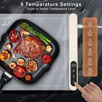 CF Electric Faltbare Silicon Rapid Full Surface Heiz matte 6 Temp Einstellungen 6H Timer Tragbare Lebensmittel-Wärme matte Halten Sie die Mahlzeit warm