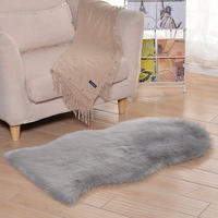 Tapis en laine acrylique nordique transfrontalier, en peau de mouton, en peluche, pour salon, chambre à coucher, blanc, moelleux, personnalisé, simplicité moderne