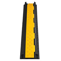 Certifié CE RoHS ralentisseurs 2 canaux en caoutchouc plastique câble tuyau rampe événements extérieurs scène câble couverture
