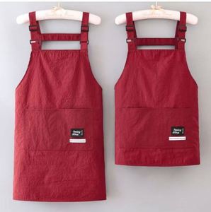 Tablier de travail japonais durable et tendance avec bretelles réglables, sans manches, pour restaurant, café, nettoyage, imperméable et résistant à l'huile - Product Image 4