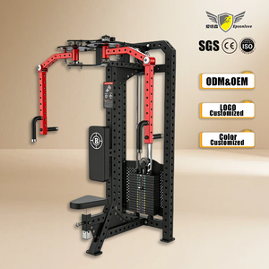 Máquina de Press de Pecho de Doble Función - Ejercicios de Pectorales Sentado y de Pie para Entrenamiento de Fuerza en la Parte Superior del Cuerpo - Product Image 1