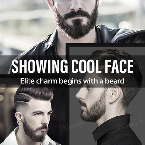 Nouveauté Ensemble de soins de la barbe pour <span class=keywords><strong>homme</strong></span>-Nettoyant, sérum Boost, peigne, kit de 3 pièces-Cadeau de toilettage de barbe pour fils, mari, petit ami - Product Image 4