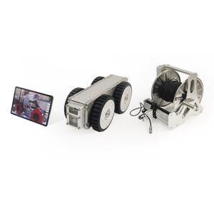 Kundenspezifische <span class=keywords><strong>CCTV</strong></span> 100 mm WIFI Mini-Rohrinspektions-Crawler-Roboter-Kamera, IP68 Wasserdicht, 100-200 Meter Kabel, APP-Software, Längenzählung - Product Image 2