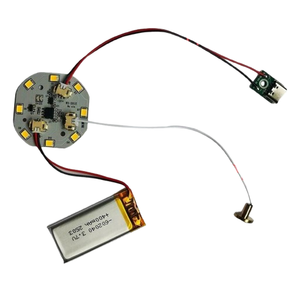Tablero de PCB LED blanco cálido único moderno Mini Control táctil regulable para luz nocturna Marco DE FOTOS Lámpara de mesa Impresión <span class=keywords><strong>3D</strong></span> - Product Image 1