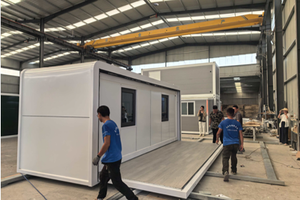<span class=keywords><strong>Casa</strong></span> Mobile Prefabbricata in Acciaio Leggero per Esterni 20ft, Cabina Mediterranea Espandibile con Finestre a Doppio Vetro, Impermeabile ed Eco-Sostenibile - Product Image 2