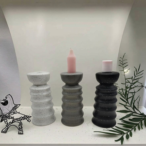 Trang Trí Nội Thất Thiết Lập Nhựa Candleholders Khay Bình Kết Hợp Với Gốm Nến Jar Đơn Giản Và Bán Chạy Nhất Gốm Nến - Product Image 1