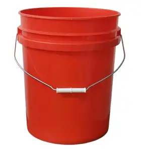 中国热红色制造的5加仑塑料洗车桶
