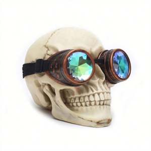 Gafas de Sol Steampunk con Logotipo Personalizado, Gafas de Moda Retro Góticas para Hombre y Mujer, Gafas de Soldadura Cyberpunk, Gafas de Caleidoscopio - Product Image 1