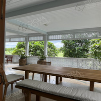 Ensemble de salle à manger de style moderne, table et chaises en bois pour restaurant, jardin, cour, ensembles de meubles en bois personnalisés