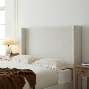 Lit convertible moderne réglable avec tête de lit capitonnée et plateforme en bois, tête de lit haute de 53,1 pouces, taille Queen - Product Image 3