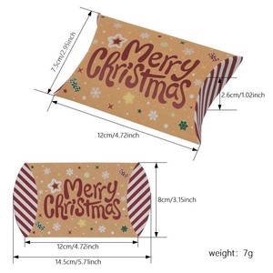 New Design Sweet <strong>Pillow</strong> Event Party Candy Cookie Shape Small Paper Box for Kids <strong>Christmas</strong> <strong>Pillow</strong> Box - Product Image 5