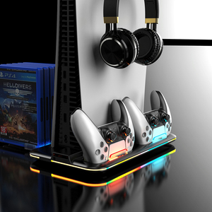 Support de refroidissement multifonctionnel avec chargeur double manette Station de charge pour console PS5 <span class=keywords><strong>Playstation</strong></span> <span class=keywords><strong>5</strong></span> - Product Image 3