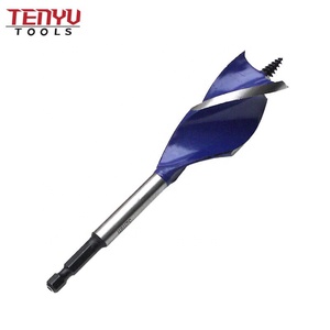6pcs 150mm Hex Shank Tri-Flute Three Spurs Wood Working <strong>Auger</strong> <strong>Drill</strong> Bit Set in Double Blister for Fast Drilling - Product Image 4