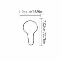 70*40mm boucle de gourde sans perles Type de gourde crochet de rideau de douche pour crochet de rideau en métal 8 chiffres inversé 8 chiffres crochet de rideau