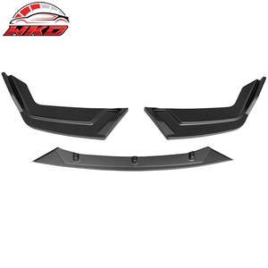 Alerón delantero compatible con Honda Civic 2017-2021 Si 5DR Hatchback, color negro mate, 3 piezas, kit de carrocería de alta calidad. - Product Image 6