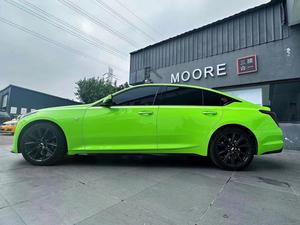 Phim dán xe màu xanh lá cây bóng Apple Green cao cấp Kax Color TPU PPF, chất lượng cao, bảo vệ sơn, chống xước, độ dày 7.5mil - Product Image 3