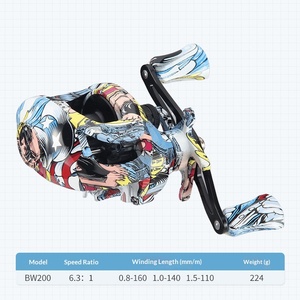 Moulinet de pêche Luya Baitcasting, rapport de transmission 6.3:1, alarme de frein, lancer longue distance, nylon + métal, 2 roulements, pêche à la ligne en rivière et lac - Product Image 5