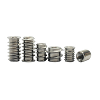 Inserts filetés en laiton M5 de haute qualité pour bois, en acier inoxydable avec écrou à filetage interne 3/8
