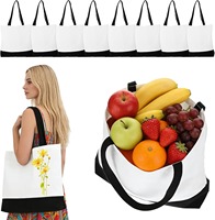 Sac en toile personnalisé Youqu de grande capacité 47x38x12cm, style décontracté, impression numérique, promotion, fond noir