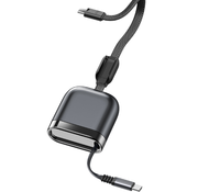Câble USB-C vers USB-C rétractable PD 3.1 240W avec blindage tressé et gaine en PVC, puce E-Marker, retraitement unidirectionnel, charge rapide 5A