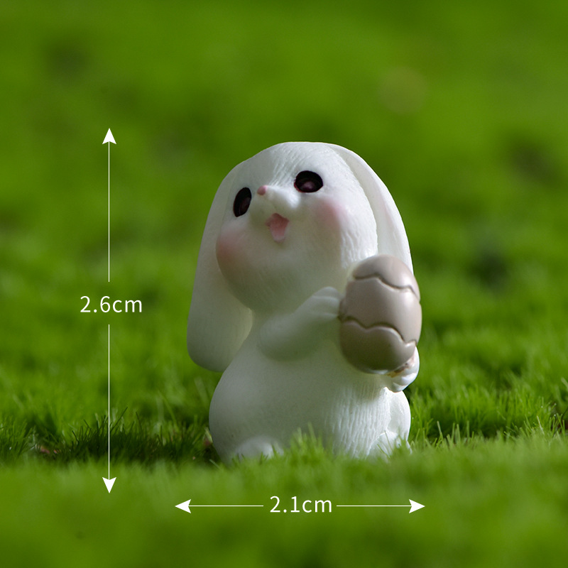 Apricot-colored No. 19 Egg-Holding Rabbit