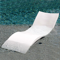 Chaises longues d'extérieur pour piscine, étagère de bord de piscine, chaise longue de piscine