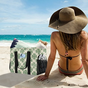 Hawaii HOT Design Fashion <b>Foldable</b> Waterproof Lightweight Tote <b>Bag</b> Large Capacity Soft Grocery Polyester Shopping <b>Bag</b> for Beach - Product Image 5
