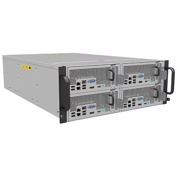 Factory Direct Sales 4u 4node ATX Rack Server Chassis with Fan USB Ports Steel Material Stock Available-Custom GPU Server Case