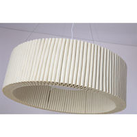 Suspension LED industrielle ronde noire en ABS+PVC, température de couleur 3000K-6000K, pour salon/hôtel