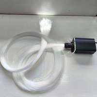 Illuminateur à fibres optiques RGBW 18W avec télécommande + application pour éclairage LED et plafonds étoilés, pour kits de fibres optiques pour voitures