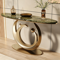 Console de salon moderne en métal de luxe haut de gamme pour hôtel