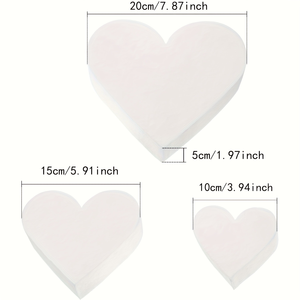 Foam Cake Hartvormig Model Polystyreen Embryo Pop Cake Decoraties Bruiloft Display - Product Image 2