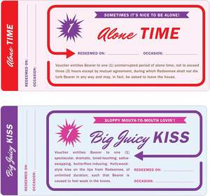 Tarjetas de <span class=keywords><strong>cupón</strong></span> en blanco románticas personalizadas, pequeños vales de certificado de regalo DIY, tarjeta canjeable sencilla de San Valentín - Product Image 6