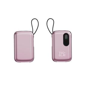 Chargeur portable personnalisé avec logo, 10000 mAh, 20000 mAh, sortie USB Type C, charge rapide 22,5 W, batterie externe avec câble intégré - Product Image 2